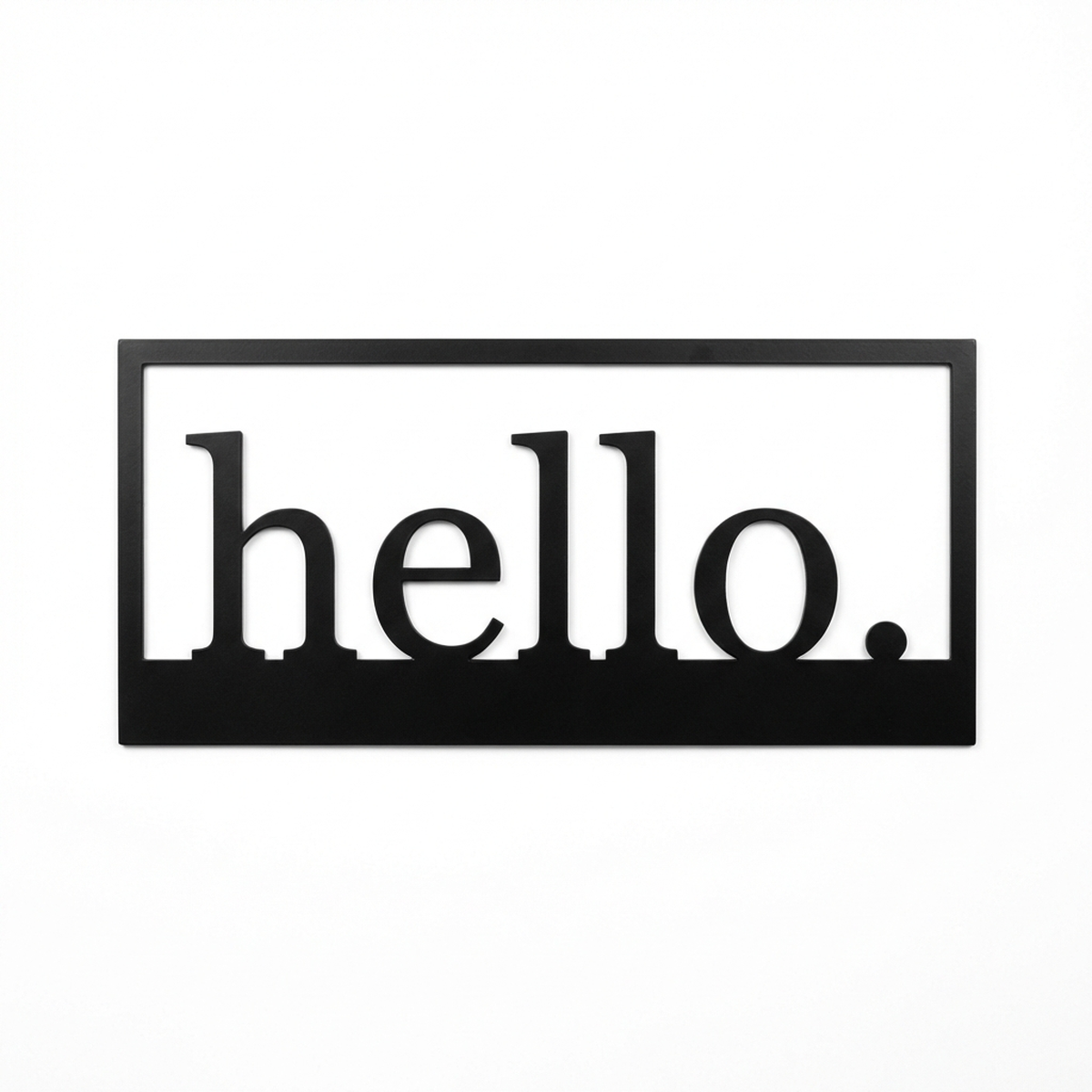 Metal Entry Door Sign