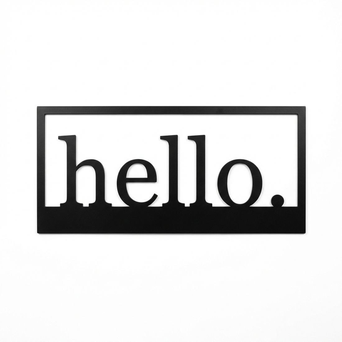 Metal Entry Door Sign