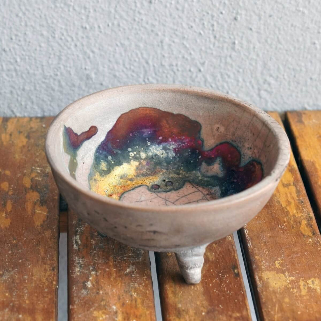 Mizu Ceramic Raku Pottery Bowl by RAAQUU