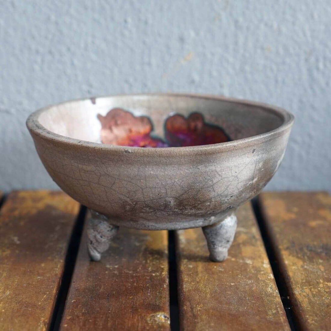 Mizu Ceramic Raku Pottery Bowl by RAAQUU