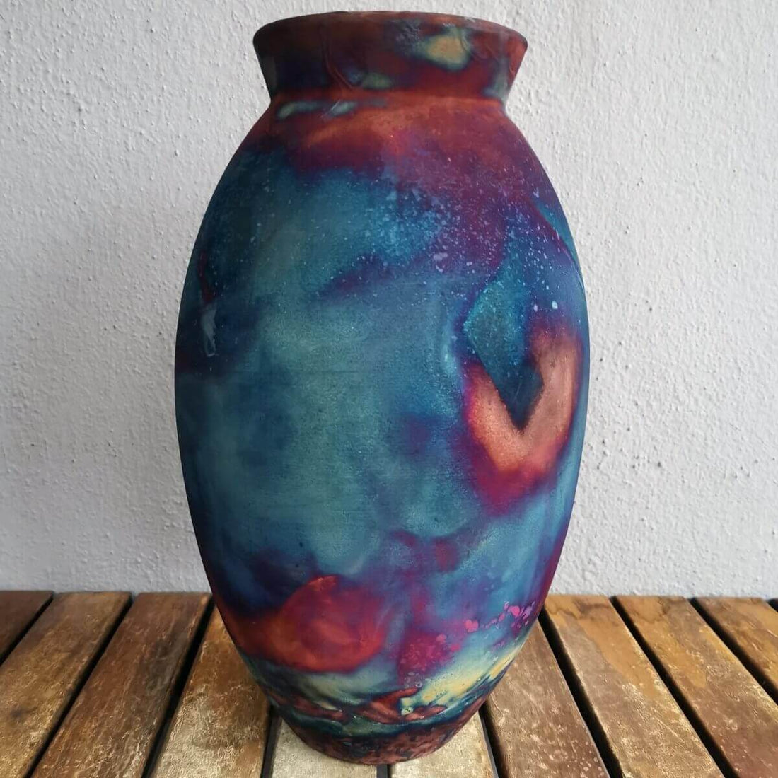 Pre-Order RAAQUU Art Series Ceramic Vase in 2 shapes and 5 finishes - Raku Pottery by RAAQUU