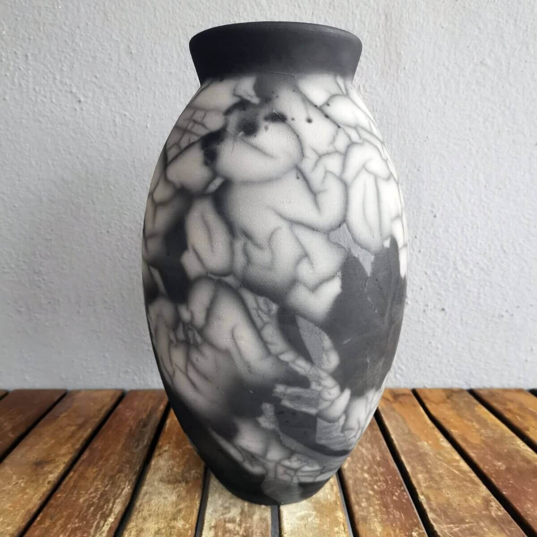 Pre-Order RAAQUU Art Series Ceramic Vase in 2 shapes and 5 finishes - Raku Pottery by RAAQUU