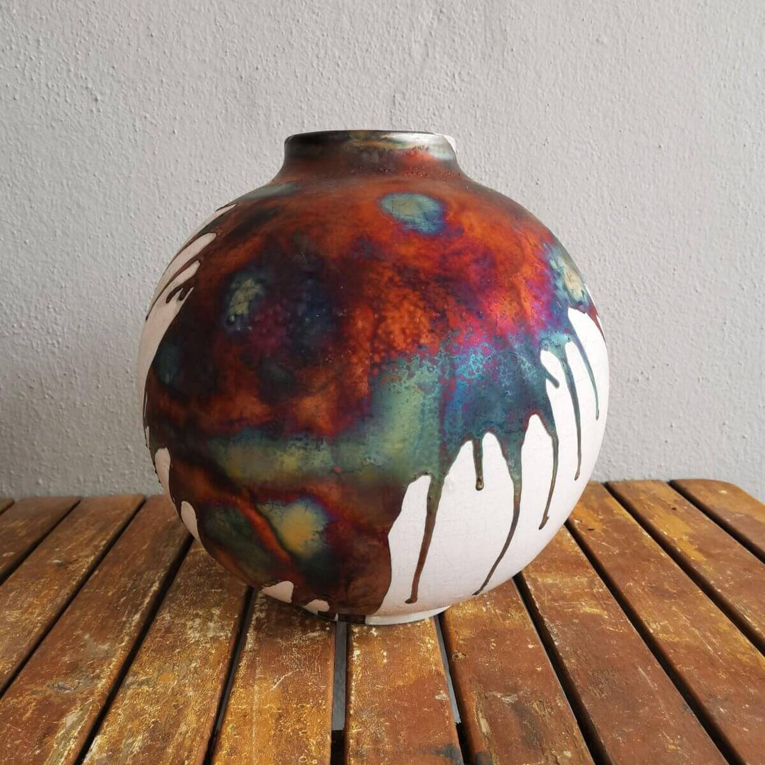 Pre-Order RAAQUU Art Series Ceramic Vase in 2 shapes and 5 finishes - Raku Pottery by RAAQUU