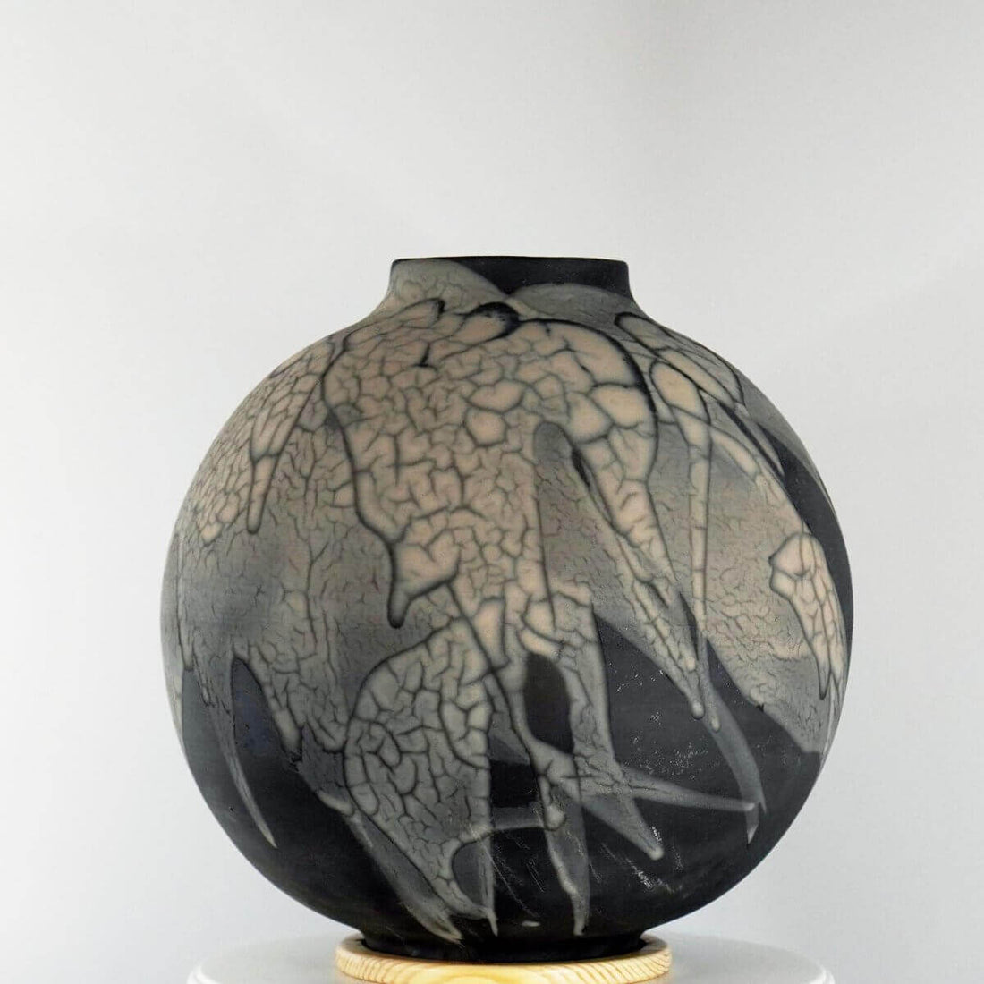 Pre-Order RAAQUU Art Series Ceramic Vase in 2 shapes and 5 finishes - Raku Pottery by RAAQUU