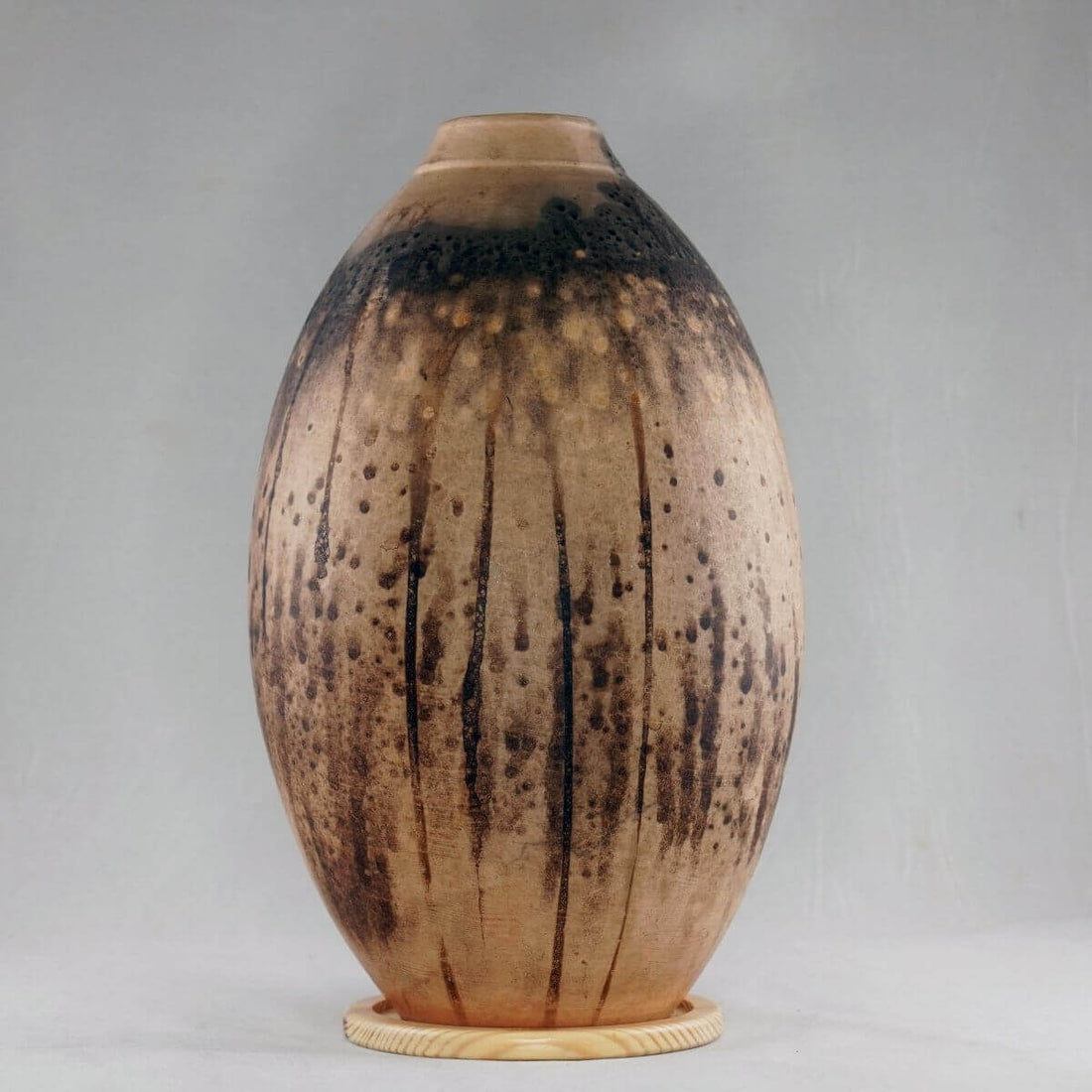 Pre-Order RAAQUU Art Series Ceramic Vase in 2 shapes and 5 finishes - Raku Pottery by RAAQUU