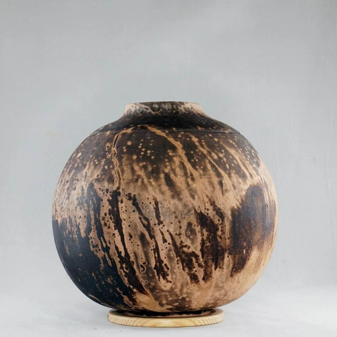 Pre-Order RAAQUU Art Series Ceramic Vase in 2 shapes and 5 finishes - Raku Pottery by RAAQUU