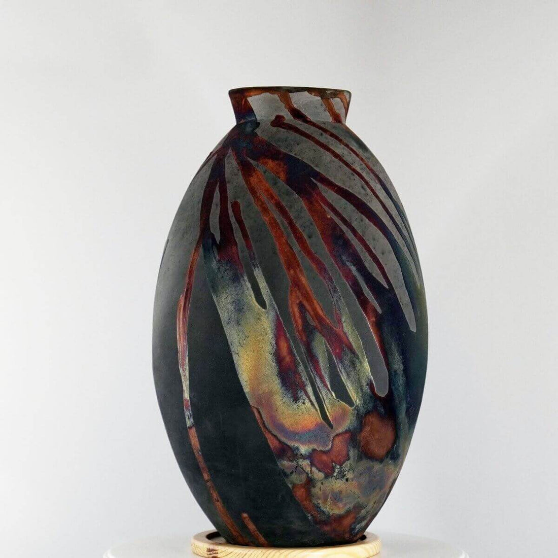 Pre-Order RAAQUU Art Series Ceramic Vase in 2 shapes and 5 finishes - Raku Pottery by RAAQUU