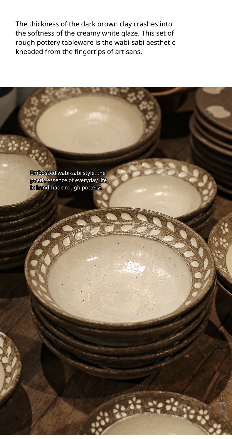 Japanese Style Jin Tang Cao Ceramic Dinnerware