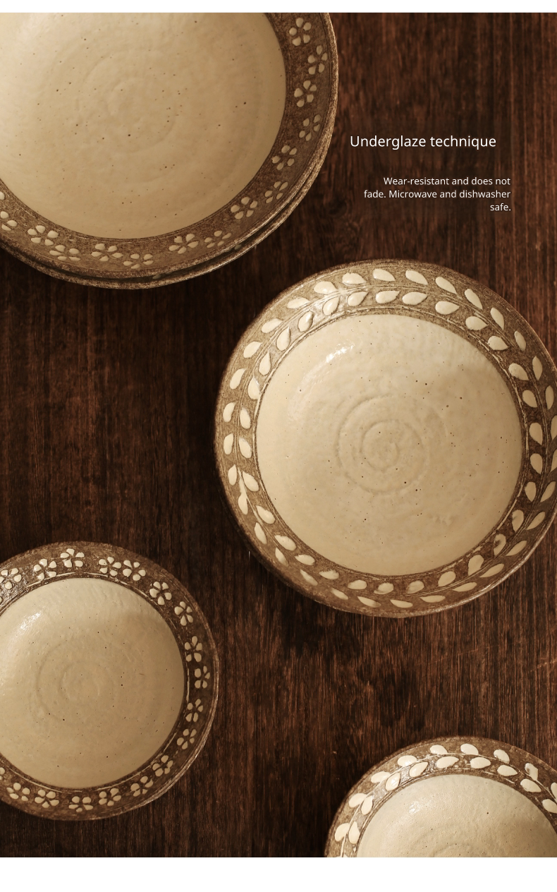 Japanese Style Jin Tang Cao Ceramic Dinnerware