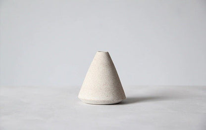 2x1 Ceramic Small Cream Vase - -