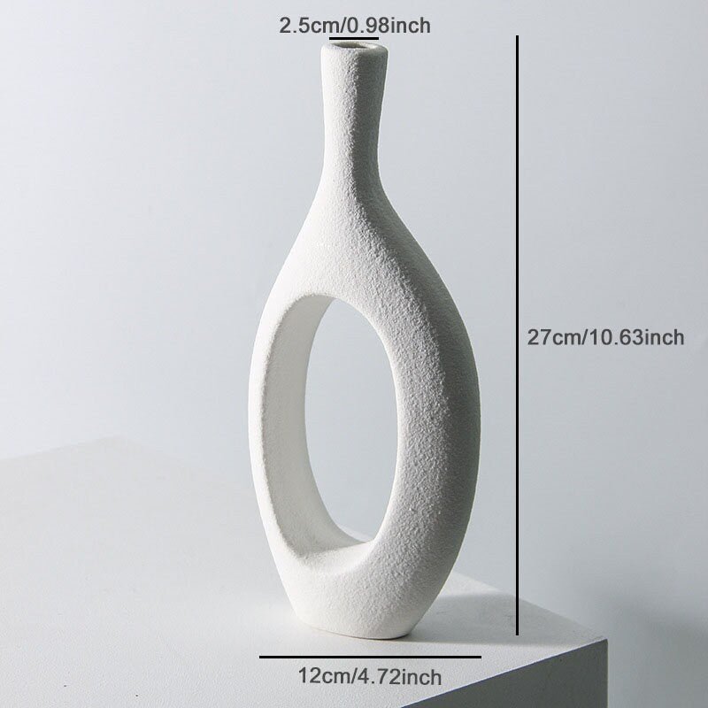 2x1 Nordic hollow Vase for Dried Flowers | - -