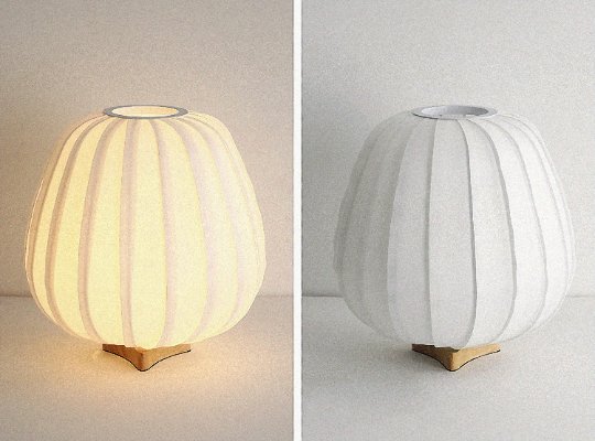 Asian Table Lamp With Oval Shape | Mid Century Table Lamp, Asian, Japanese, Scandinavian, White Lampshade, Desk Lamp, Bedside Light, Lantern - TABLE LAMP -