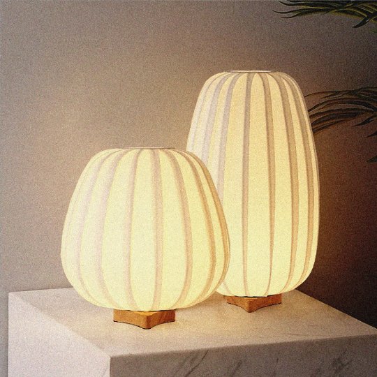 Asian Table Lamp With Oval Shape | Mid Century Table Lamp, Asian, Japanese, Scandinavian, White Lampshade, Desk Lamp, Bedside Light, Lantern - TABLE LAMP -