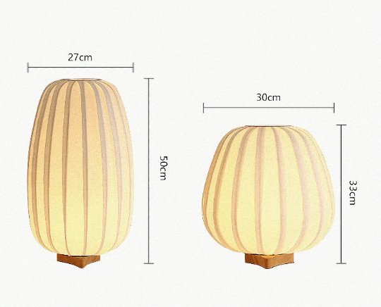 Asian Table Lamp With Oval Shape | Mid Century Table Lamp, Asian, Japanese, Scandinavian, White Lampshade, Desk Lamp, Bedside Light, Lantern - TABLE LAMP -