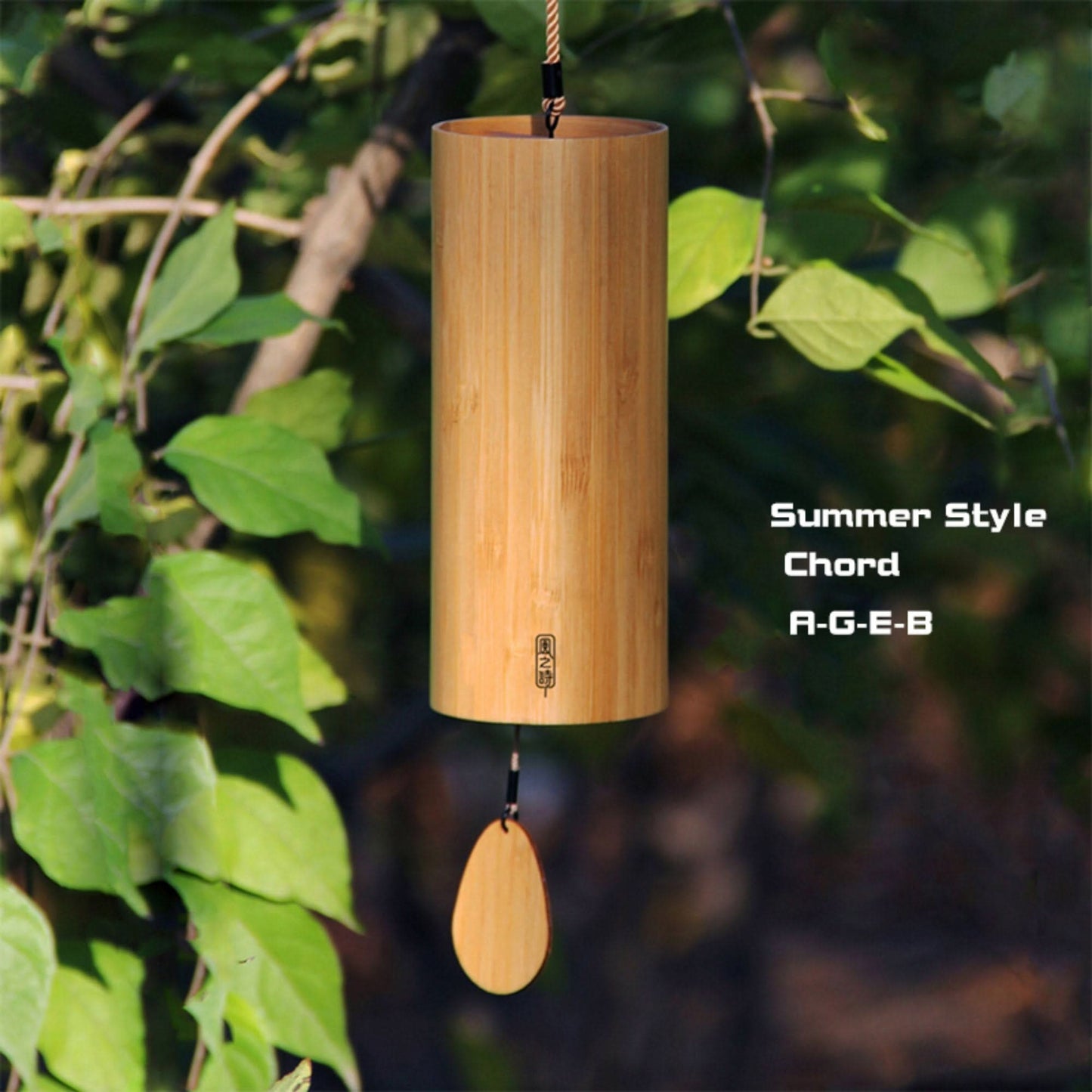 Bamboo Wind Chime 4 Different Melodies | Wind Chimes for Outdoors, Japanese Wind Chime, Zen Garden, Bamboo Wind Chimes, Garden, Patio - -