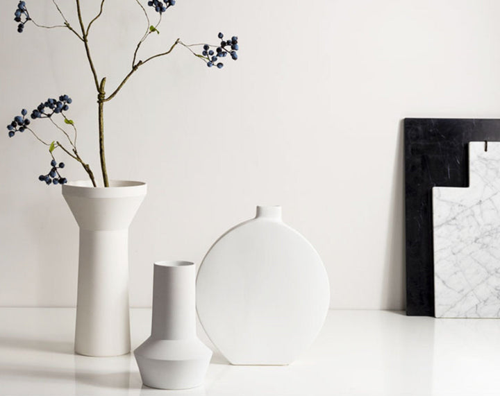 Black and White Vase Ceramic Table Vase | Zen Decor, Ceramic Vase, Minimalist Vase Ceramic, - -