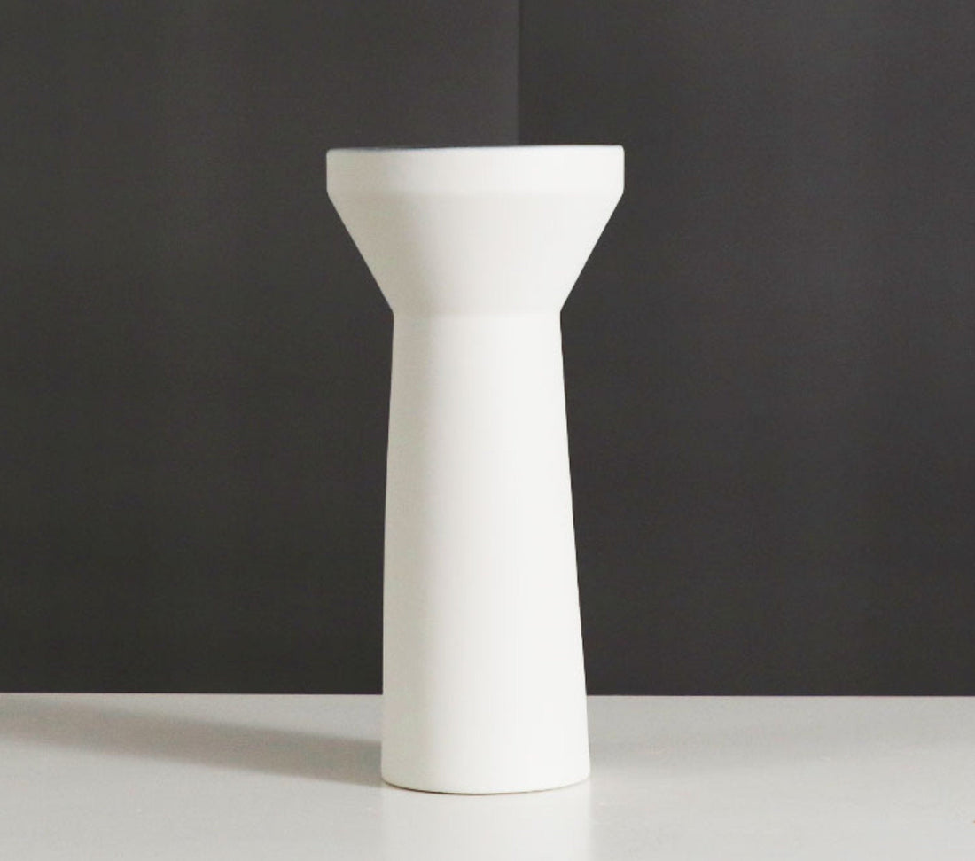 Black and White Vase Ceramic Table Vase | Zen Decor, Ceramic Vase, Minimalist Vase Ceramic, - -