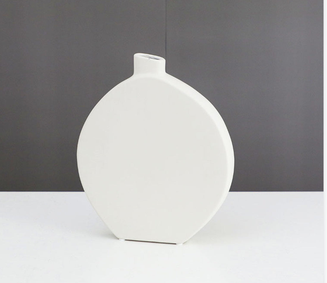 Black and White Vase Ceramic Table Vase | Zen Decor, Ceramic Vase, Minimalist Vase Ceramic, - -