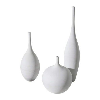 Black and White Vase | Ceramic Vase, Minimalist Vase Ceramic, White Ceramic Vase - -