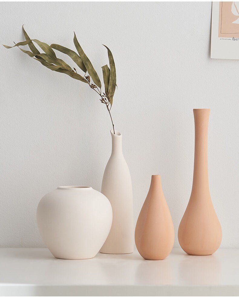 Ceramic Vase Small Flower Vase | Floral Arrangement, Nordic, Scandivanian, Minimalist, Zen, single flower vase, Decorative Vase - -