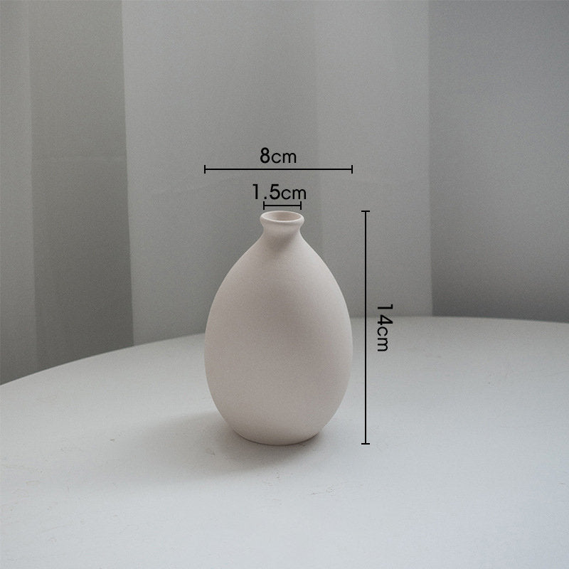 Ceramic Vase Small Flower Vase | Floral Arrangement, Nordic, Scandivanian, Minimalist, Zen, single flower vase, Decorative Vase - -