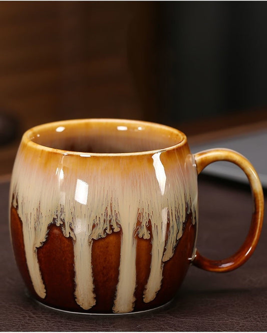 Japanese style mug 10.14oz | unique mug, Colorful Mug Set, Reactive Glazed Mug, Japanese Pottery Mug
