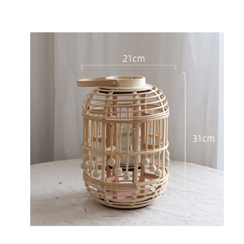 Bamboo Hand Woven Candle Holder