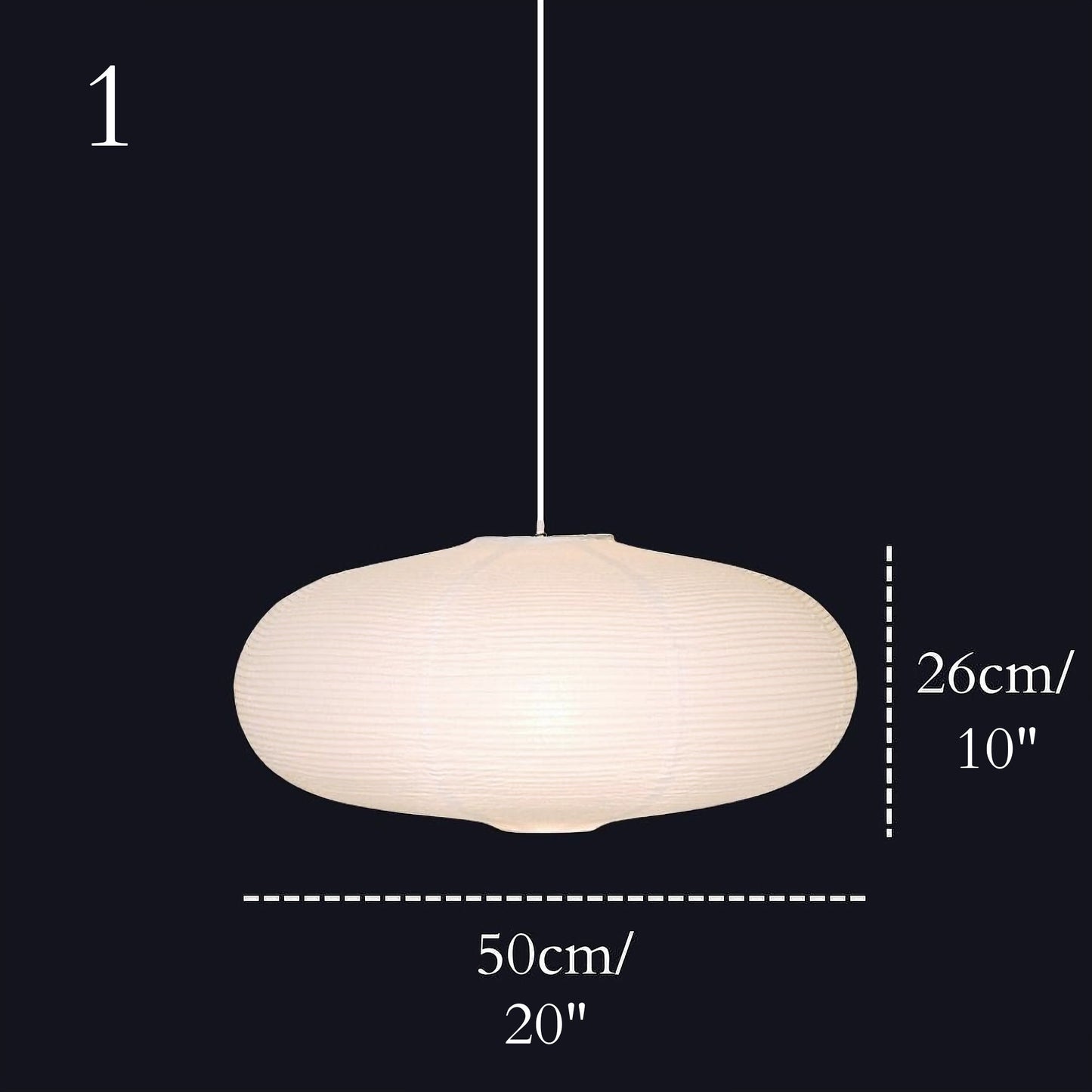 Paper Lampshade With Rounded Shapes