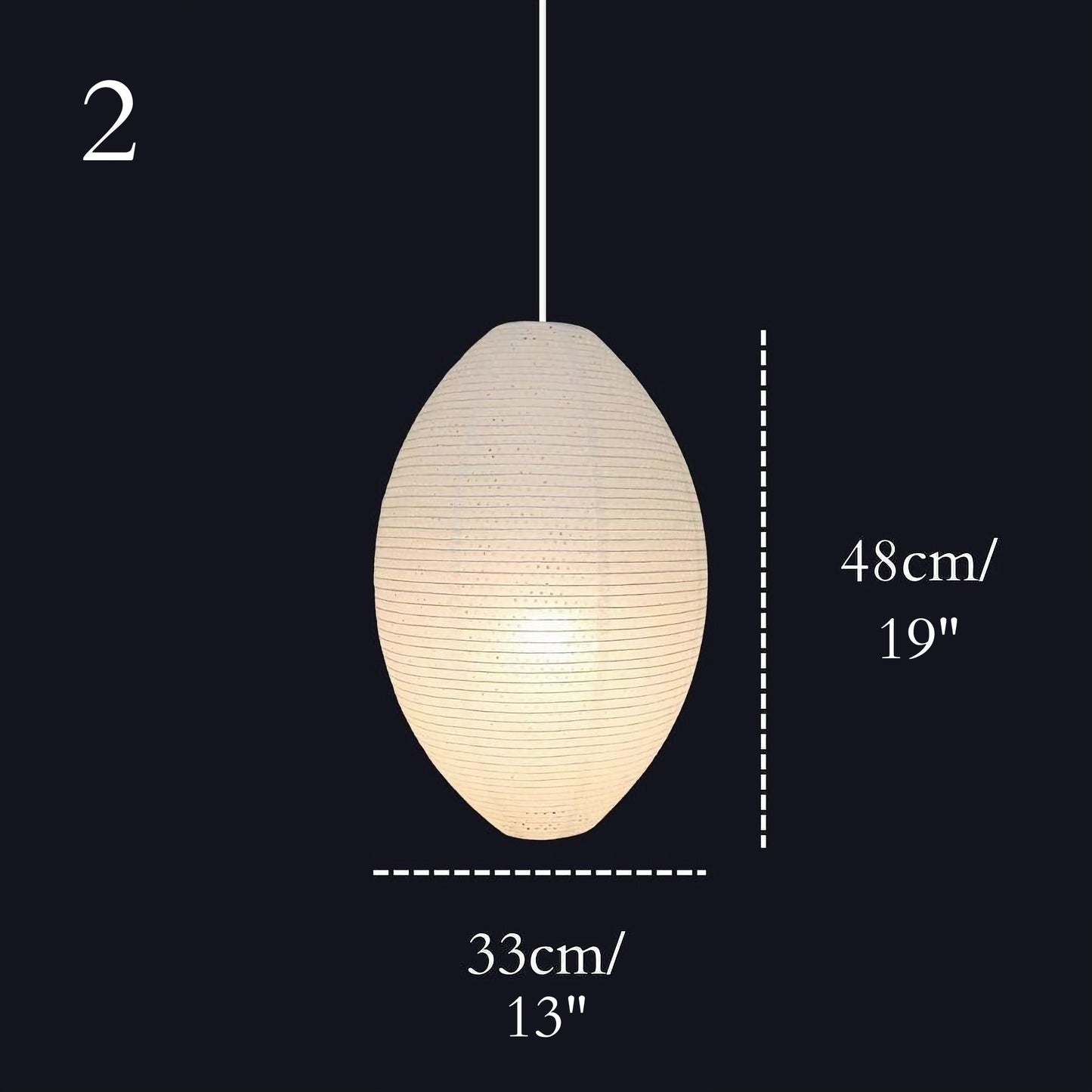 Paper Lampshade With Rounded Shapes