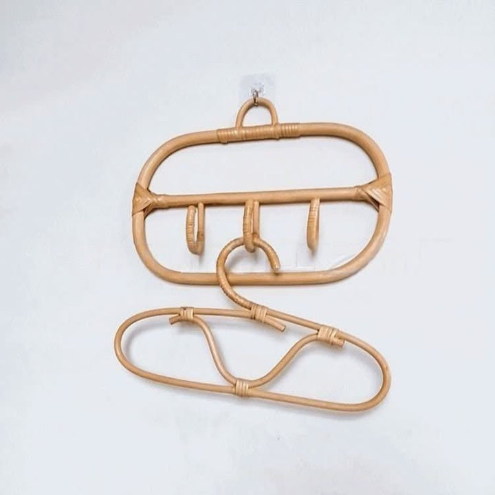 Rattan Wall Hanging Hook And Coat Hangers