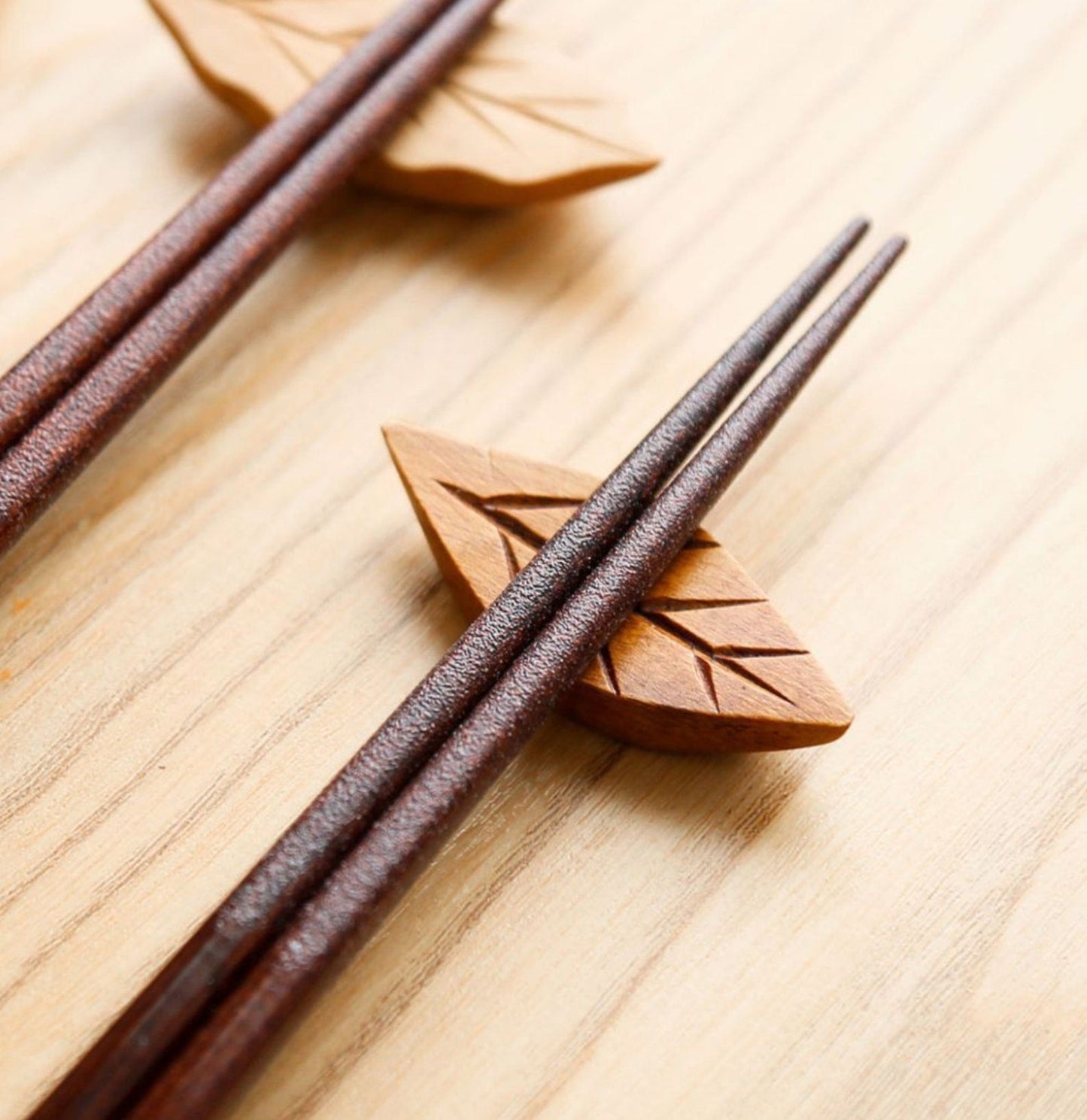 Imported Japanese Cherry Rabbit Solid Wood Chopsticks | Japanese Household, Pointed Couple Chopsticks, Cute Handmade Gift Chopsticks - -