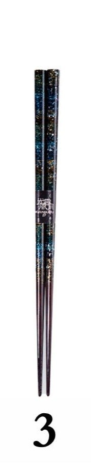 Imported Japanese Handmade Wooden Chopsticks Household | Japanese Starry Sky Chopsticks, Wedding Gift, Chopsticks - -