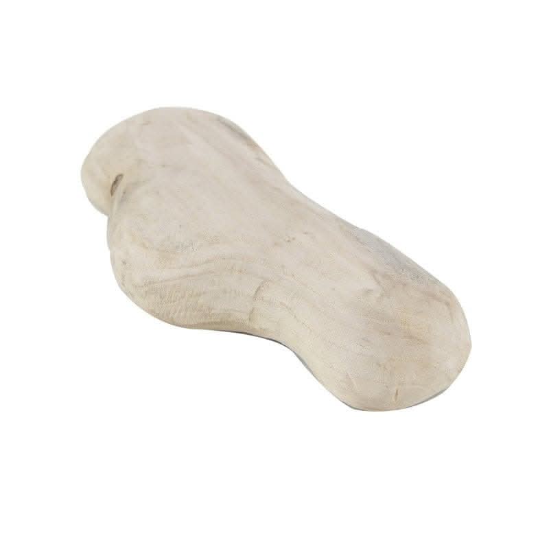 Natural light wood bowl for fruit, organic home decor accent