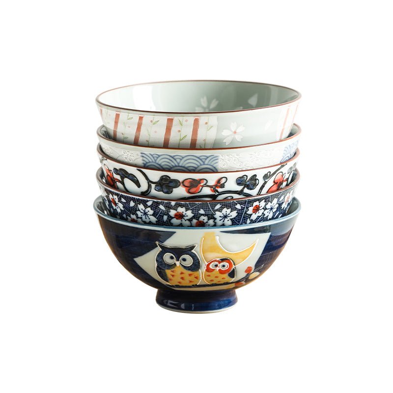 Japan imported Cute Animal Cartoon Soup Bowls - -