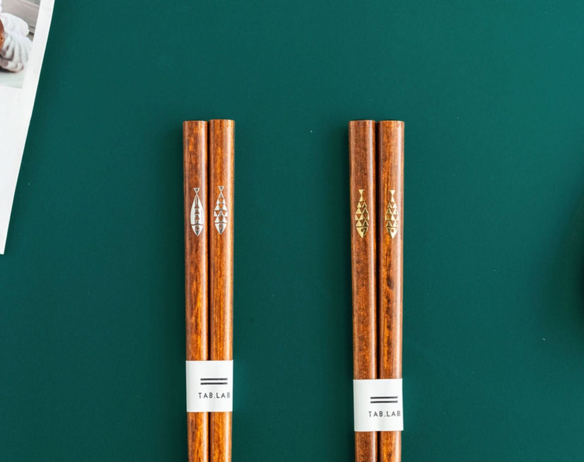 Japan Imported Wooden Chopsticks with cute fish design, gift set.