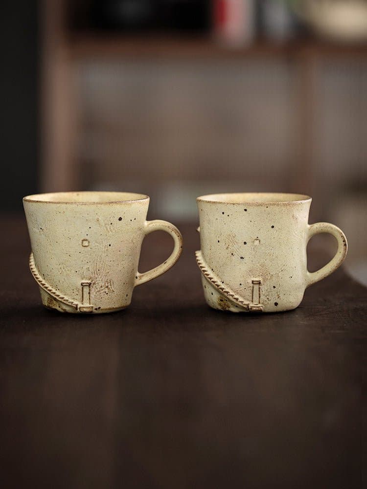 Japan Imported Lighthouse Mug | Stoneware Hand-Made - -