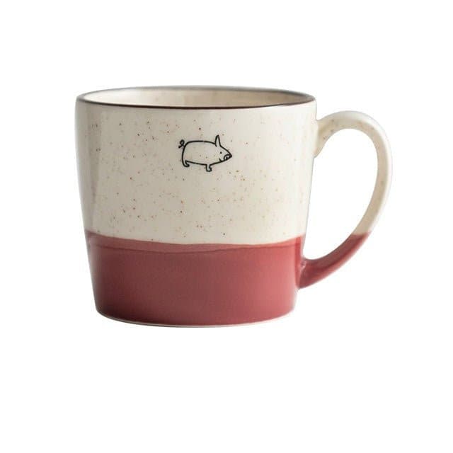 Japan imported Minoyaki animal mugs | Owl Mug, Cat Mug, Dog Mug, Elephant Mug - -