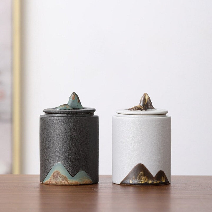 Ceramic Tea Canister Matt Finish