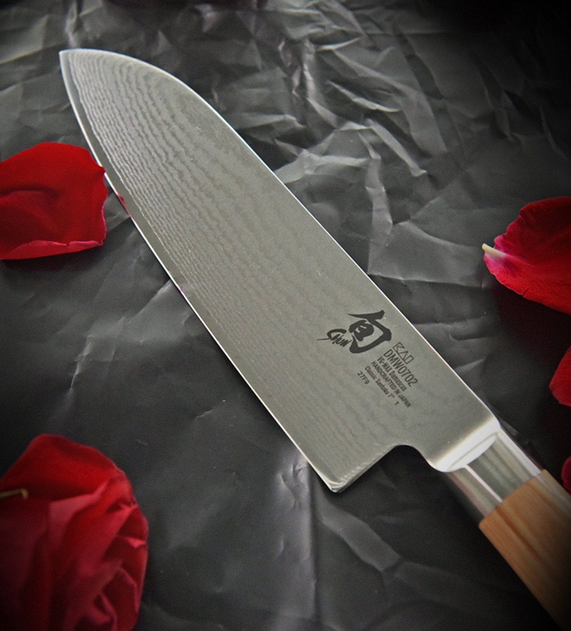 Japanese Handcrafted knife Damascus Steel Knife, Santoku | Made In Japan, Kitchen Knife, - -