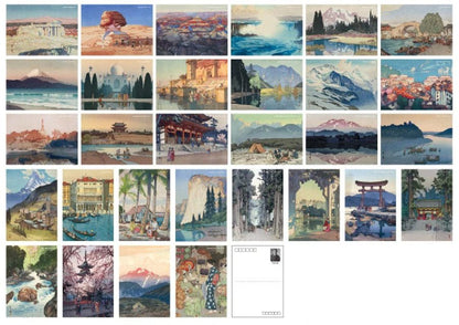 Japanese Postcards, Japanese Art Hiroshi Yohida Ukiyo-E 30 pcs - -