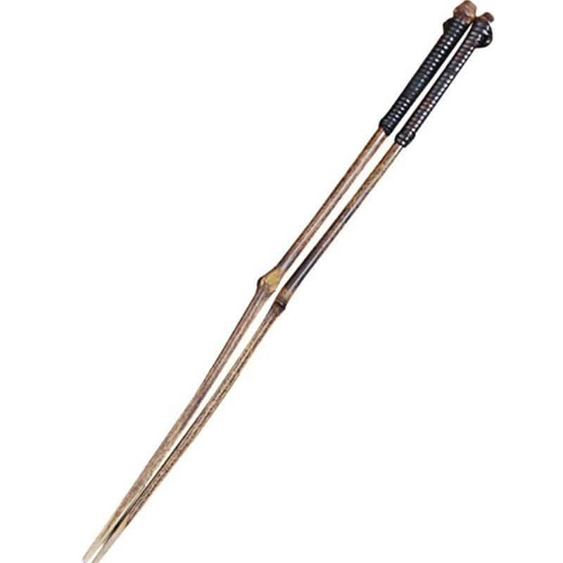 Natural bamboo chopsticks with dark woven detail. Japanese Style Bamboo Wood Chopsticks.