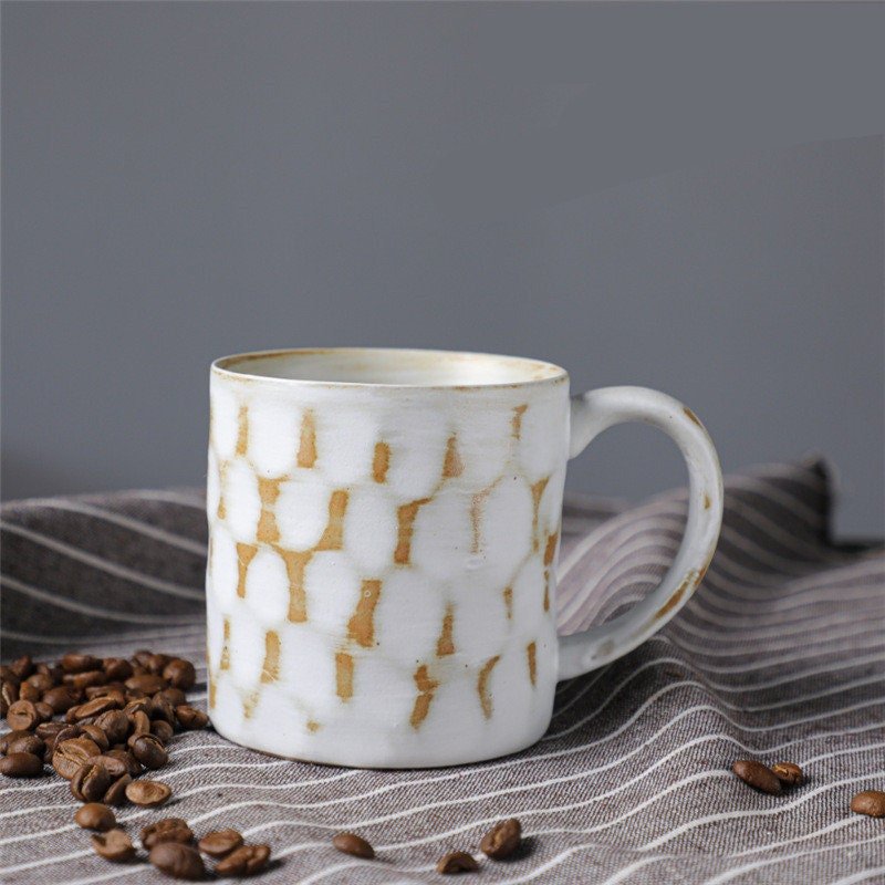 Japanese Style Ceramic Coffee Cup Retro Mug - -