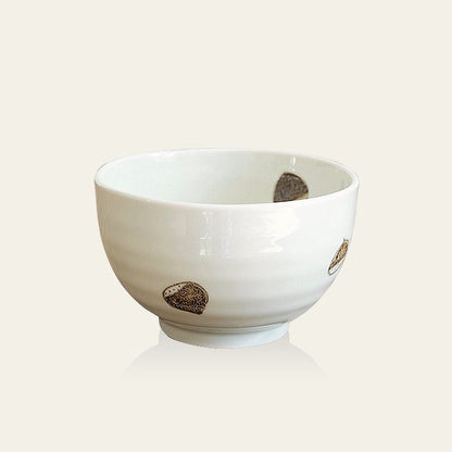 Japanese-Style Imported Japanese Minoyaki Tableware | Rice Bowl, Ceramic Handmade, Household Soup Bowl, Salad Bowl - -