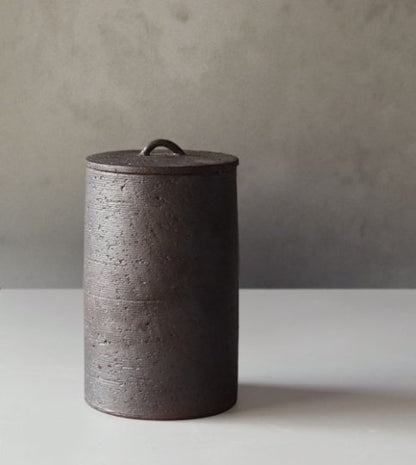 Japanese Style Raw Rustic Tea Jars | Storage Jar, Tea, Coffee, Sugar, Spices, Herbs - -