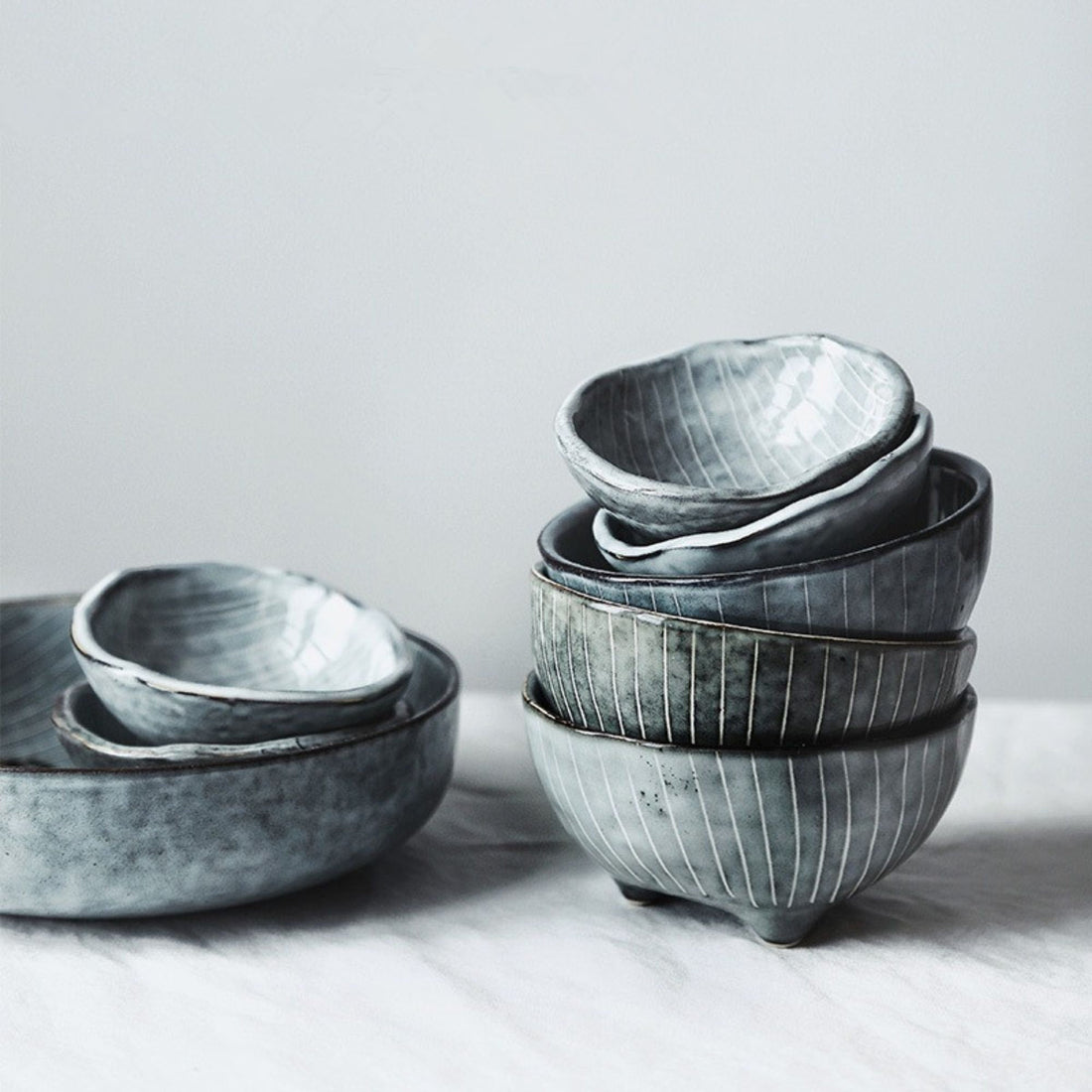 Japanese Tableware, Ceramic Set - -