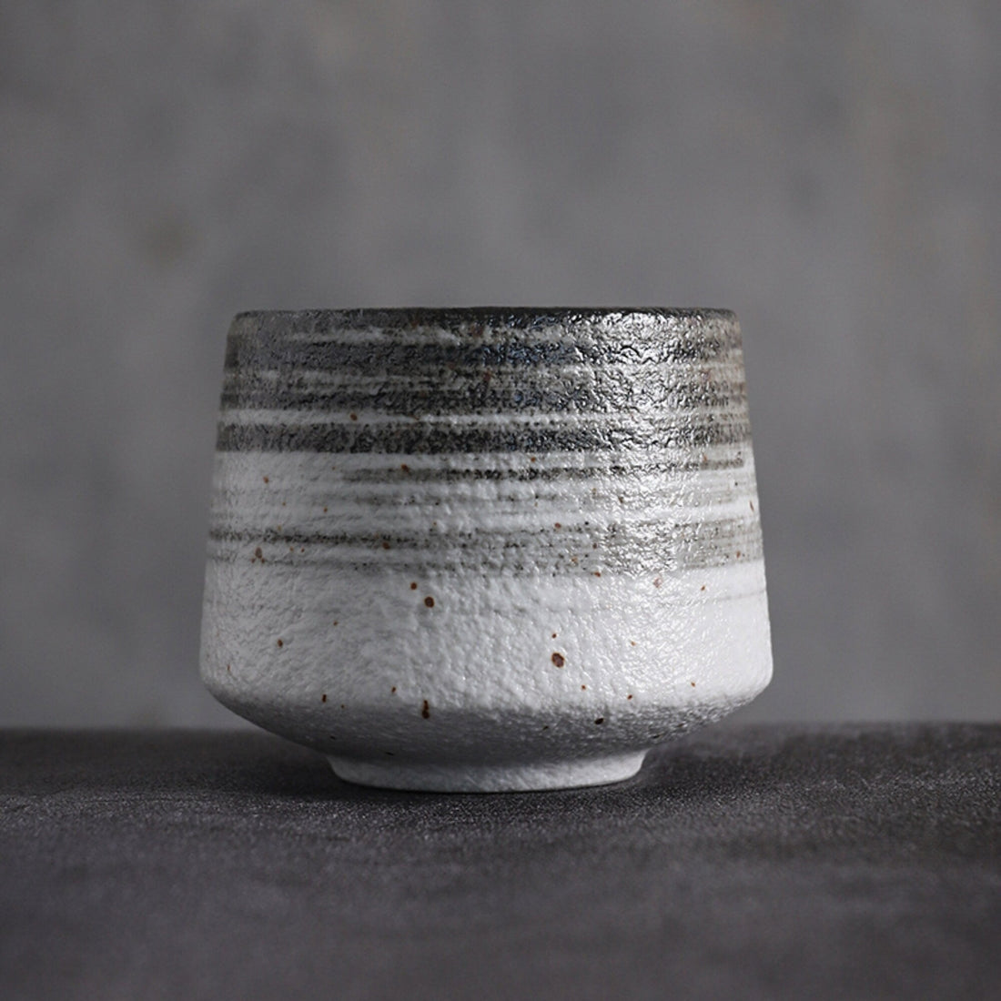 Japanese Tea Cup With Gray Tones - -