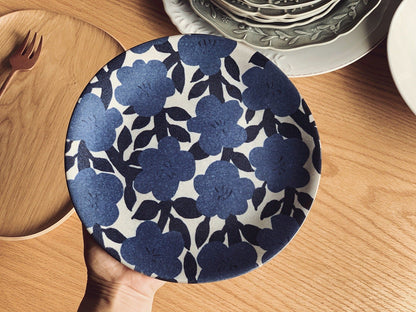 Matisse Inspired Stoneware Plates 8" | Rustic, Art, Ceramic, Scandinavian, Nordic, Tableware Set, Dinnerware - -