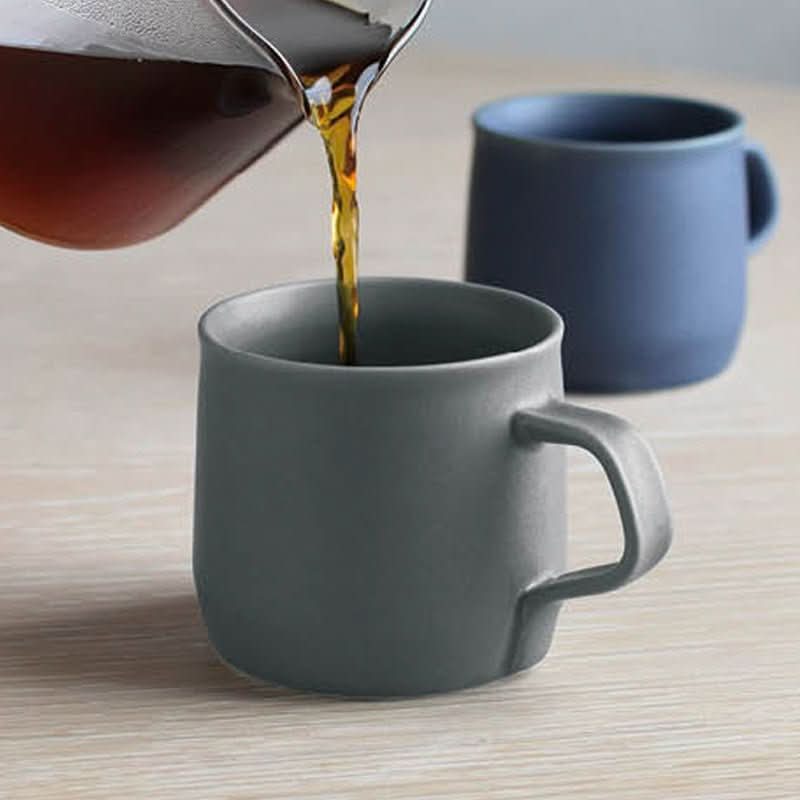 Minimalist Hand-Made Ceramic Mug - -