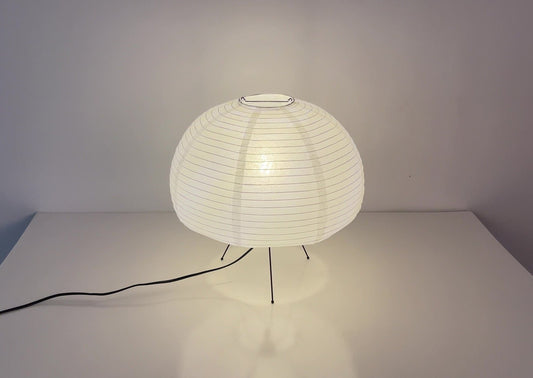 Mushroom Shape Paper Table Lamp | Mid Century Table Lamp, Asian, Japanese, Scandinavian, Desk Lamp, Bedside Light - -