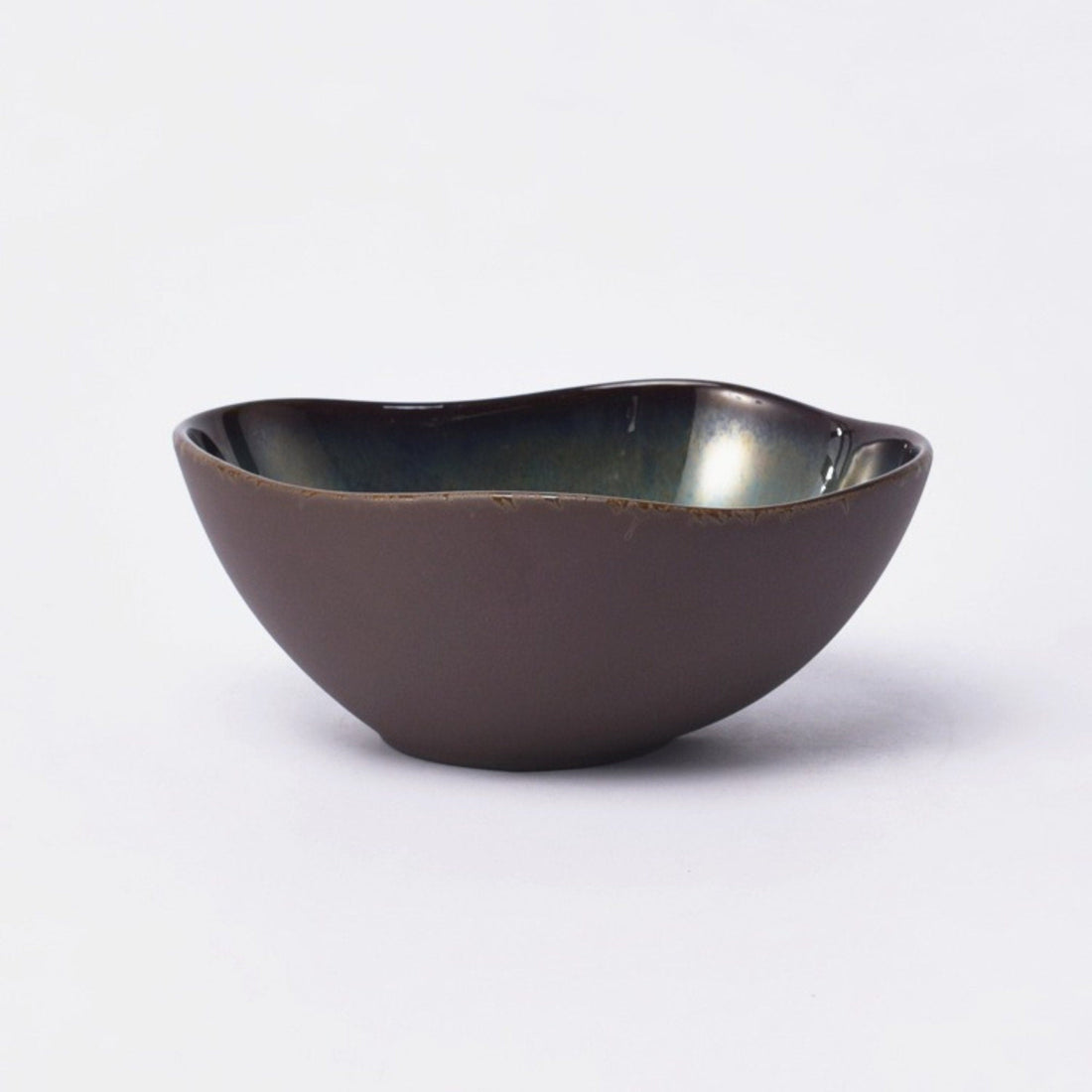 Pasta Bowl in Gray Matt and Glaze | Rustic, Stoneware, Asian, Japanese, Chinese, Farmhouse, Nordic, Scandinavian, Pasta, Noodles - -